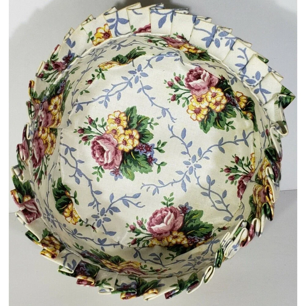 *SIGNED* Longaberger 1995 MOTHERS DAY BASKET OF LOVE #18805 COMBO: Liner, Prtctr